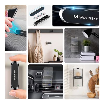 2. Wozinsky uchwyt magnetyczny na deskę rozdzielczą przyklejany czarny (WMH-01)