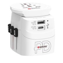 Adapter SKROSS Pro Light USB AC30PD World, biały