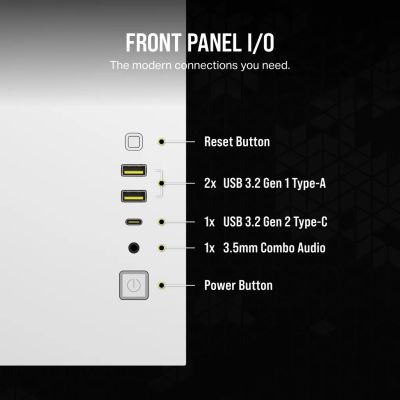 12. Obudowa Corsair 2500X RGB ICUELINK WHITE