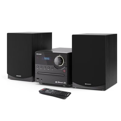 2. Sharp XL-B517D(BK) Mikrosystem Hi-Fi, CD/FM/USB/Bluetooth v5.0, Wejście Aux, 45W, Czarny Sharp | Mikrosystem Hi-Fi | XL-B517D(BK) | Gniazdo USB | Wejście AUX | Łączność Bluetooth | Odtwarzacz CD | Czarny | Radio FM | Połączenie bezprzewodowe