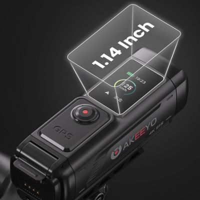 14. Kamera sportowa AKEEYO 730Pro wideorejestrator 4K na kierownicę rower motocykl - czarna