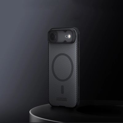 7. Etui Nillkin CamShield Pro kompatybilne z MagSafe na iPhone 17 Air - przezroczyste czarne