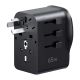 4. Adapter Ugreen S550 65W podróżny uniwersalny - czarny