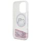 7. Etui Hello Kitty Liquid Glitter Sweet Kitty Bows MagSafe na iPhone 16 Pro - białe
