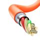 8. Kabel kątowy Dudao L24AL USB-A - Lightning o rotacji 180° 30W 1m - pomarańczowy