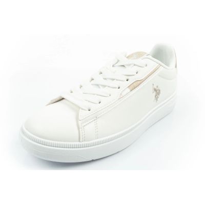 3. U.S Polo Assn buty sportowe sneakersy damskie modne wygodne białe