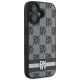 4. Etui DKNY Checkered Pattern & Printed Stripes na iPhone 16 - czarne