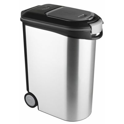 2. CURVER petlife 20kg - pojemnik do przechowywania karmy, srebrny