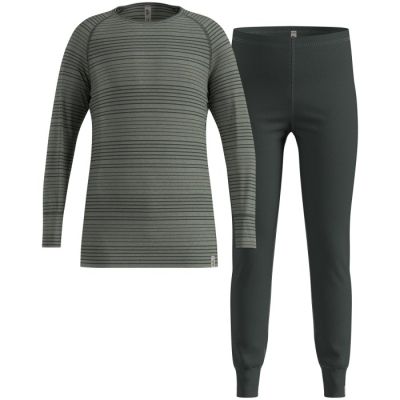 Bielizna termoaktywna - zestaw Odlo Set long ACTIVE WARM SET roz. 164cm Szara