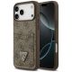 Etui Guess 4G nauble Card Triangle na iPhone 18 Pro Max / 17 Pro Max - brązowe
