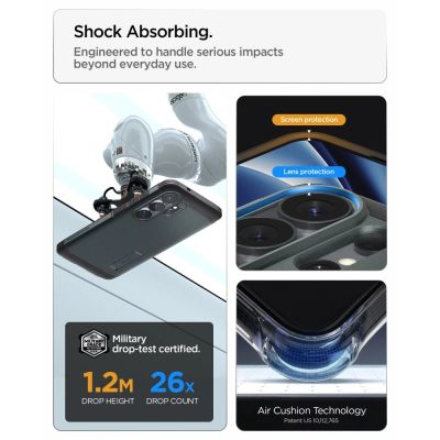 11. Etui Spigen Tough Armor Mag MagSafe na Samsung Galaxy S26 Ultra - zielone