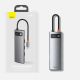 25. Hub Baseus Metal Gleam 8w1 USB-C - USB-C PD 100W 1x HDMI 4K 30Hz 1x czytnik kart SD i microSD 3x USB-A 3.2 1xRJ45 - szary