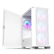 Montech AIR 100 ARGB, Micro-ATX, szkło hartowane - białe