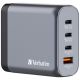 11. Verbatim GaN charger 140W, 1x USB-A, 3x USB-C
