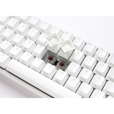 2. Ducky One 3 Mini Pure White klawiatura Gaming USB Niemiecki Biały