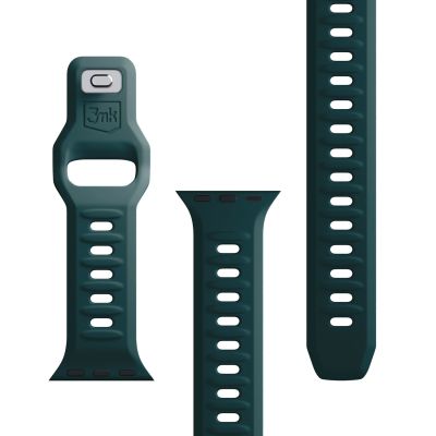 13. Pasek silikonowy 3mk Silicone Watch Strap do Apple Watch 38 / 40 / 41 mm - zielony