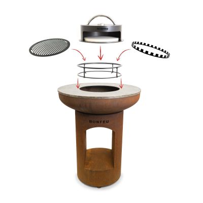 7. BF Palenisko ogrodowe Bonbiza XL Open rdzawe