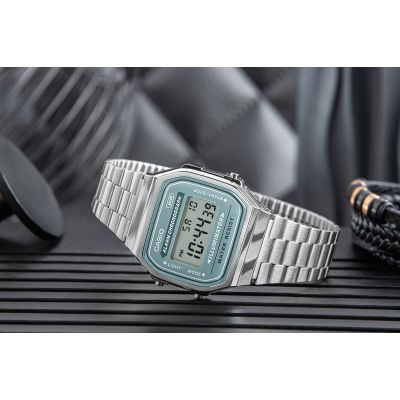 6. Zegarek Męski CASIO VINTAGE A168WA-3AYES + BOX