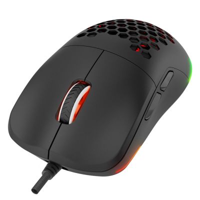 7. RAMPAGE MYSZ GAMINGOWA PRZEWODOWA 12800DPI BLINK BLACK