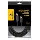 4. Kabel GEMBIRD CC-DP-HDMI-3M ( DisplayPort M - HDMI M -; 3m; kolor czarny)
