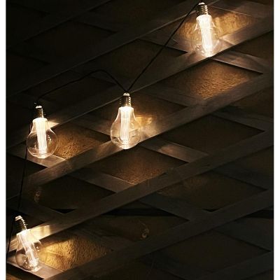 4. LAMPA SOLARNA GIRLANDA OGRODOWA PARTY LIGHT 10 LED 3.8M