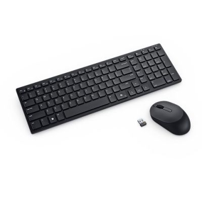 DELL Kompaktowa cicha klawiatura i mysz Pro — KM555 - niemiecka (QWERTZ)