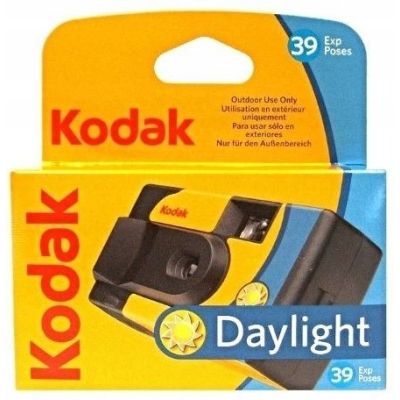 3. Kodak DAYLIGHT Aparat Fotograficzny Jednorazowy z filmem kolorowym 39 zdjęć. Bez wbudowanej lampy błyskowej. Analogowa fotografia.