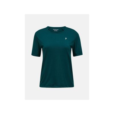 Koszulka damska PEAK PERFORMANCE W Wool-Blend Shortsleeve kolor zielony