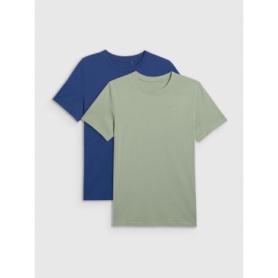 T-shirt męski (ZESTAW KOSZULEK 2 SZT.) 4F 4FRMM00TTSHM2705-91S