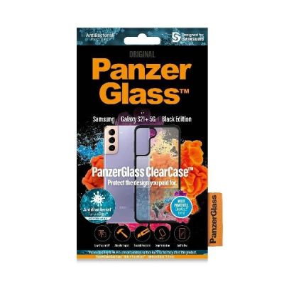 4. Etui PanzerGlass ClearCase na Samsung Galaxy S21+ - przezroczysto-czarne