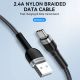 6. Kabel Wozinsky WNBAC2 USB-A / USB-C 2.4A 2 m - czarny