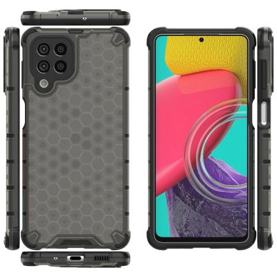 20. Honeycomb etui pancerny pokrowiec z żelową ramką Samsung Galaxy M53 5G czarny