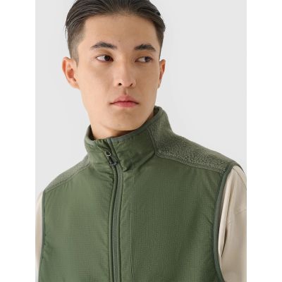 3. Bezrękawnik sherpa ze stójką męski 4F 4FRAW24TVESM172-43S