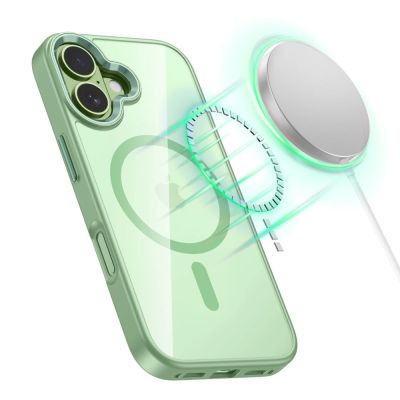 4. Etui Tech-Protect MagMat MagSafe na iPhone 17 - przezroczysto-zielone
