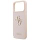 6. Etui Guess Grained Big 4G & Classic Logo na iPhone 17 Pro Max - różowe