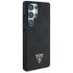 4. Etui Guess Grained Hot Stamp Peony  Pattern Triangle Logo MagSafe do Samsung Galaxy S25 Ultra czarny