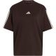 2. Koszulka damska adidas Essentials 3-Stripes Boyfriend ciemnobrązowa KX0794