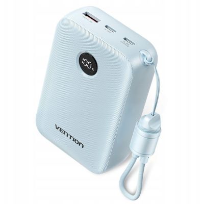 2. Powerbank Vention 20000mAh 2 x USB-C 1x USB-A z wyświetlaczem 22,5W niebieski