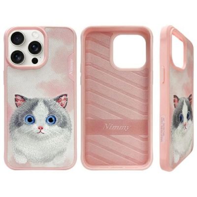 2. Etui Nimmy Big Eyed Pet 2.0 Cat na iPhone 15 Pro Max - różowe