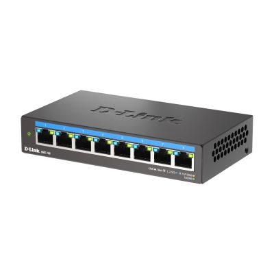 3. 8-portowy wielogigabitowy przełącznik biurkowy D-Link 2.5G - niezarządzany - L2 - 2.5G Ethernet (100/1000/2500)