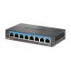 3. 8-portowy wielogigabitowy przełącznik biurkowy D-Link 2.5G - niezarządzany - L2 - 2.5G Ethernet (100/1000/2500)