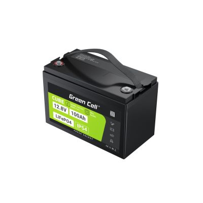 3. GREEN CELL AKUMULATOR LIFEPO4 CUBE 100AH 12V/12.8V 1280WH LFPGC12V100AH