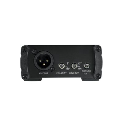 4. Mackie MDB-1A - Active direct box - Gitara basowa - Synthesizer - Schwarz - 20 - 20000 Hz - 330000 Ohm - 24-48