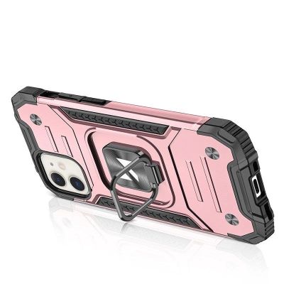 3. Wozinsky Ring Armor etui iPhone 14 pancerny pokrowiec uchwyt magnetyczny ring złote