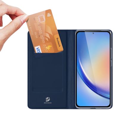 2. Etui Dux Ducis Skin Pro do Samsung A35 5G z klapką - niebieskie