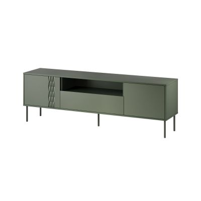 Szafka RTV EF TRESSE 180x40x54,5 zieleń mat