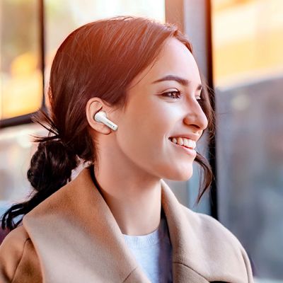 3. Bezprzewodowe słuchawki Bluetooth 5.2 TWS ANC Ugreen HiTune T3 Active WS106 - białe