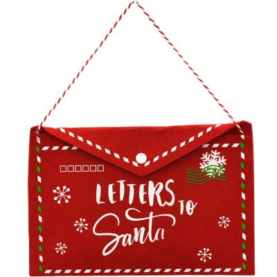 7. KOPERTA ŚWIĄTECZNA LIST DO ŚWIĘTEGO MIKOŁAJA FILCOWA 26x16CM LETTERS SANTA