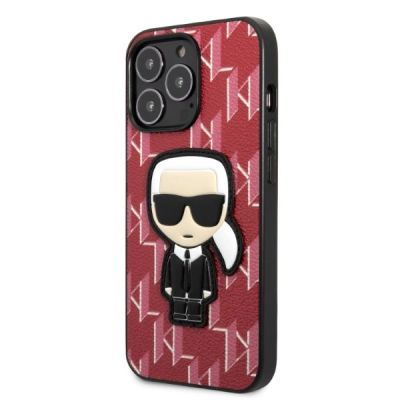 2. Etui Karl Lagerfeld Monogram Ikonik Patch na iPhone 13 Pro / iPhone 13 - czerwone