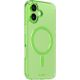 3. Etui Laut Crystal Fluro MagSafe na iPhone 17 - zielone